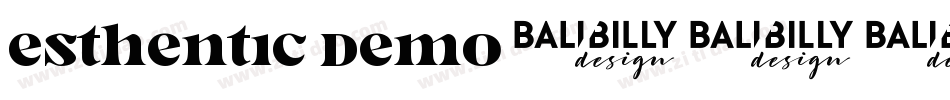 Esthentic DEMO字体转换